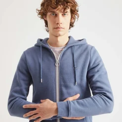 Sweat A Capuche Bleu