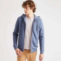 Sweat A Capuche Bleu