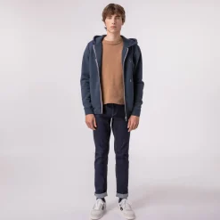 Sweat A Capuche Bleu Marine