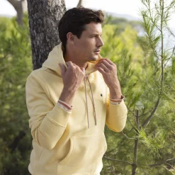 Sweat A Capuche Jaune Clair