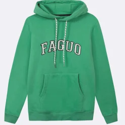 Sweat A Capuche Logo Faguo Vert Clair