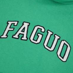 Sweat A Capuche Logo Faguo Vert Clair