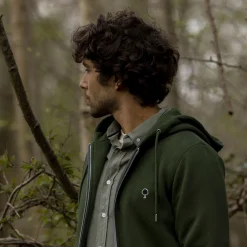 Sweat A Capuche Vert Fonce