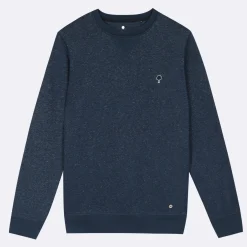 Sweat Col Rond Bleu Marine