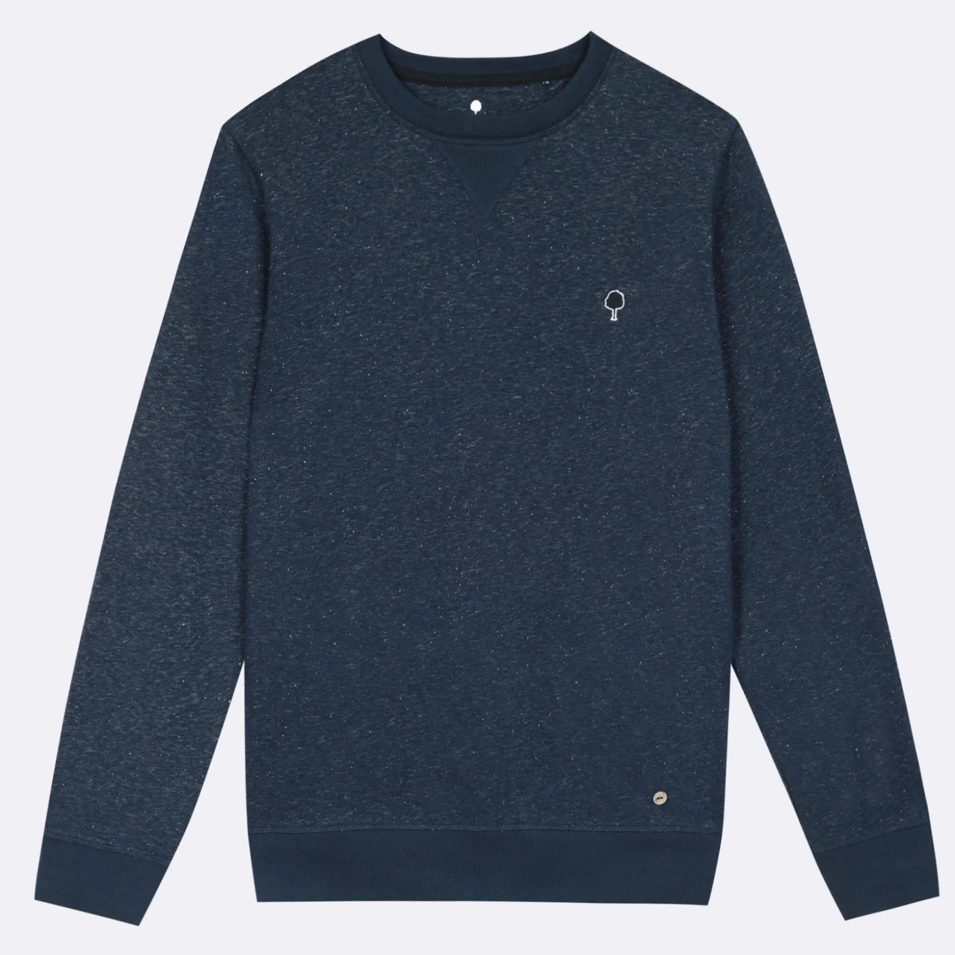 Sweat Col Rond Bleu Marine