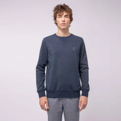 Sweat Col Rond Bleu Marine