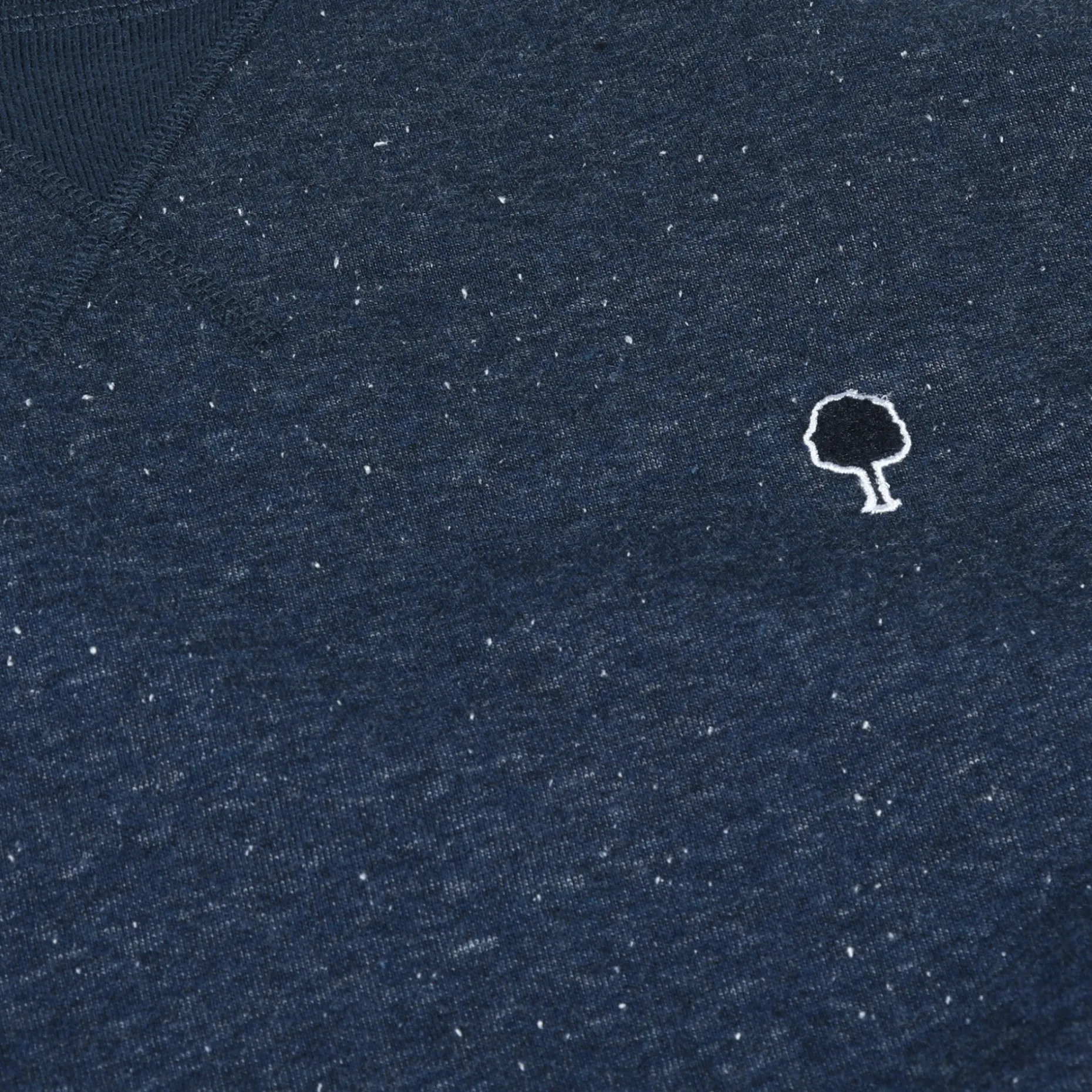 Sweat Col Rond Bleu Marine