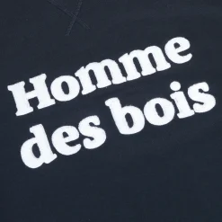 Sweat Col Rond Bleu Marine Homme De Bois