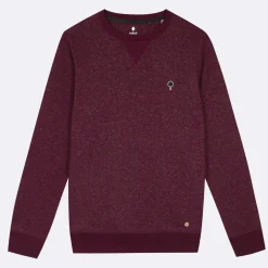Sweat Col Rond Bordeaux