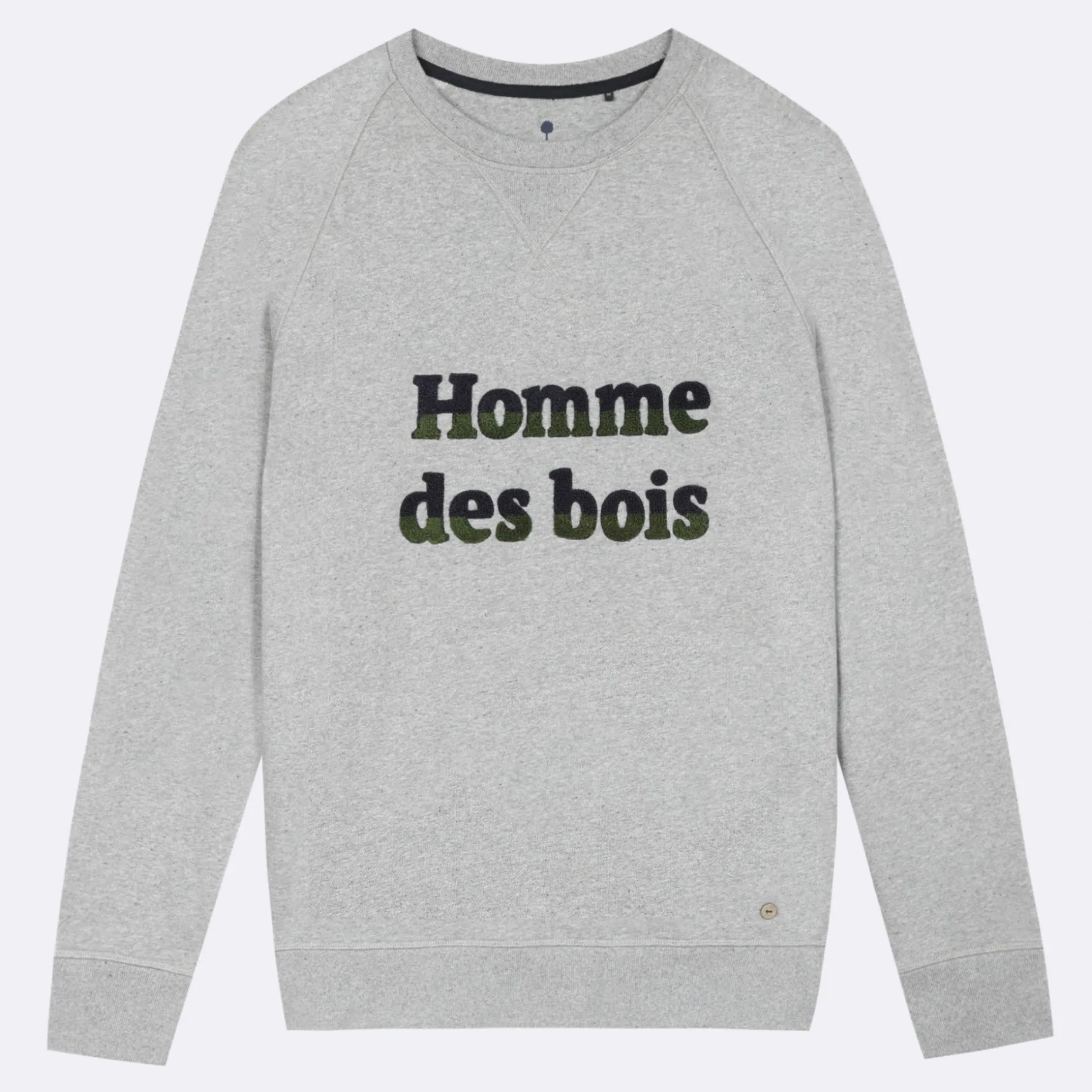 Sweat Col Rond Gris Chine Homme Des Bois