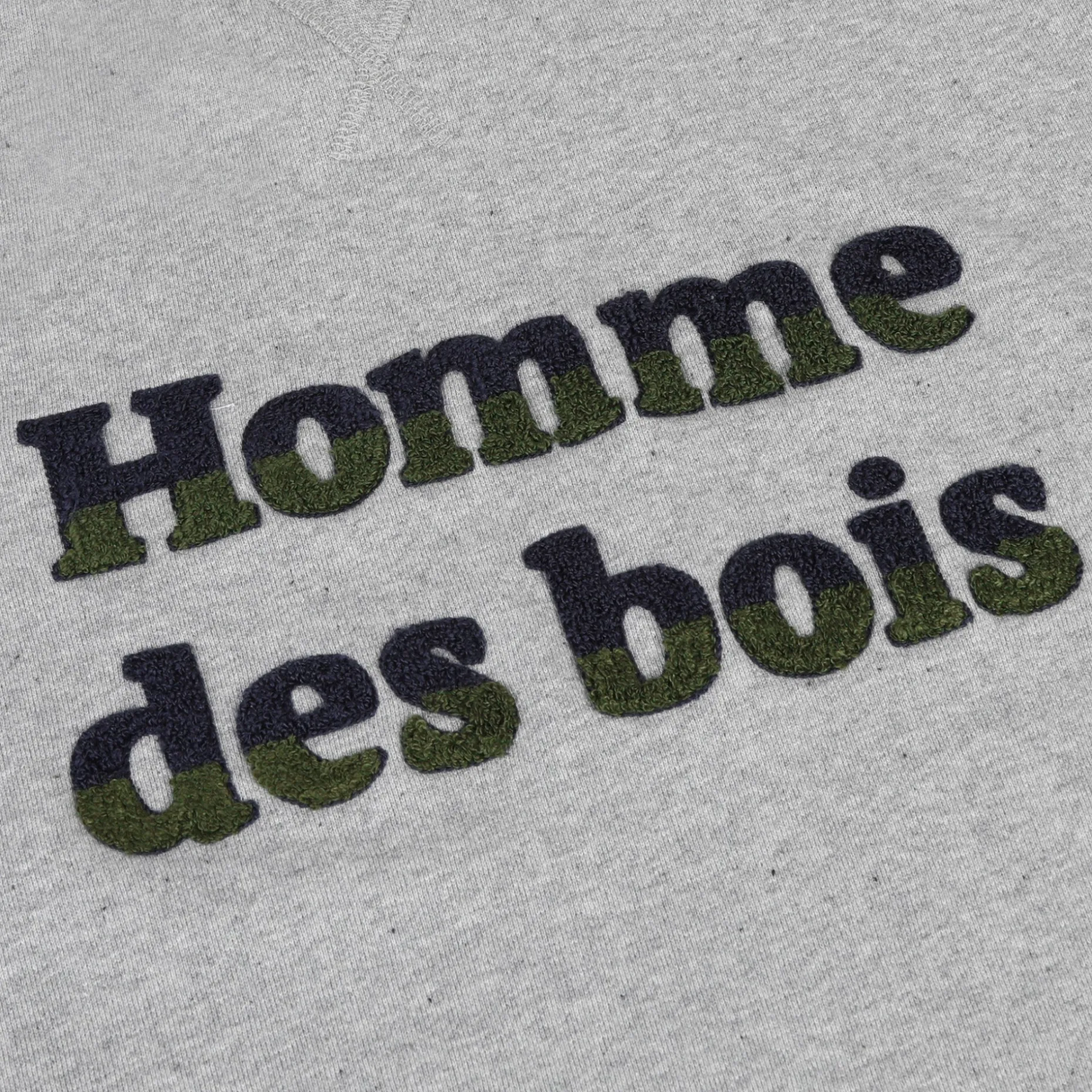 Sweat Col Rond Gris Chine Homme Des Bois