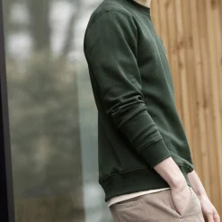 Sweat Col Rond Vert Fonce
