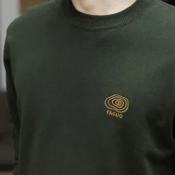 Sweat Col Rond Vert Fonce