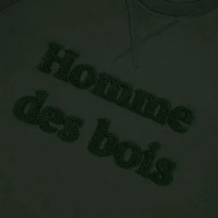 Sweat Col Rond Vert Fonce Homme Des Bois