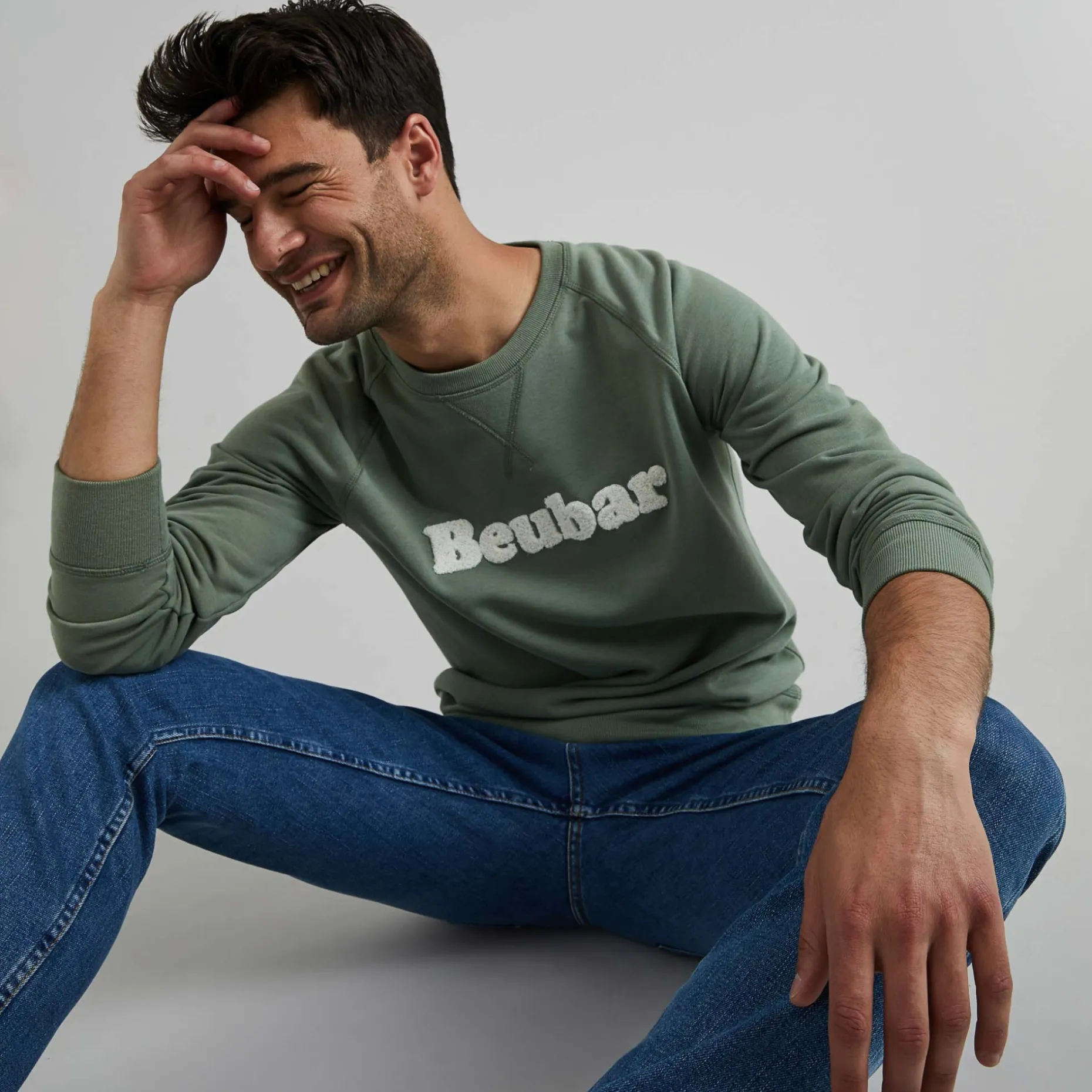 Sweatshirt Vert 'Beubar'