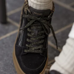 Tennis Noire & Leopard