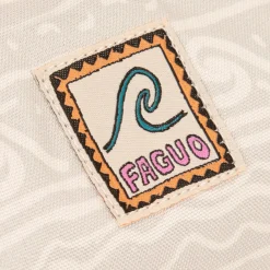 Trousse De Toilette Ecrue A Motif Vague Vegan