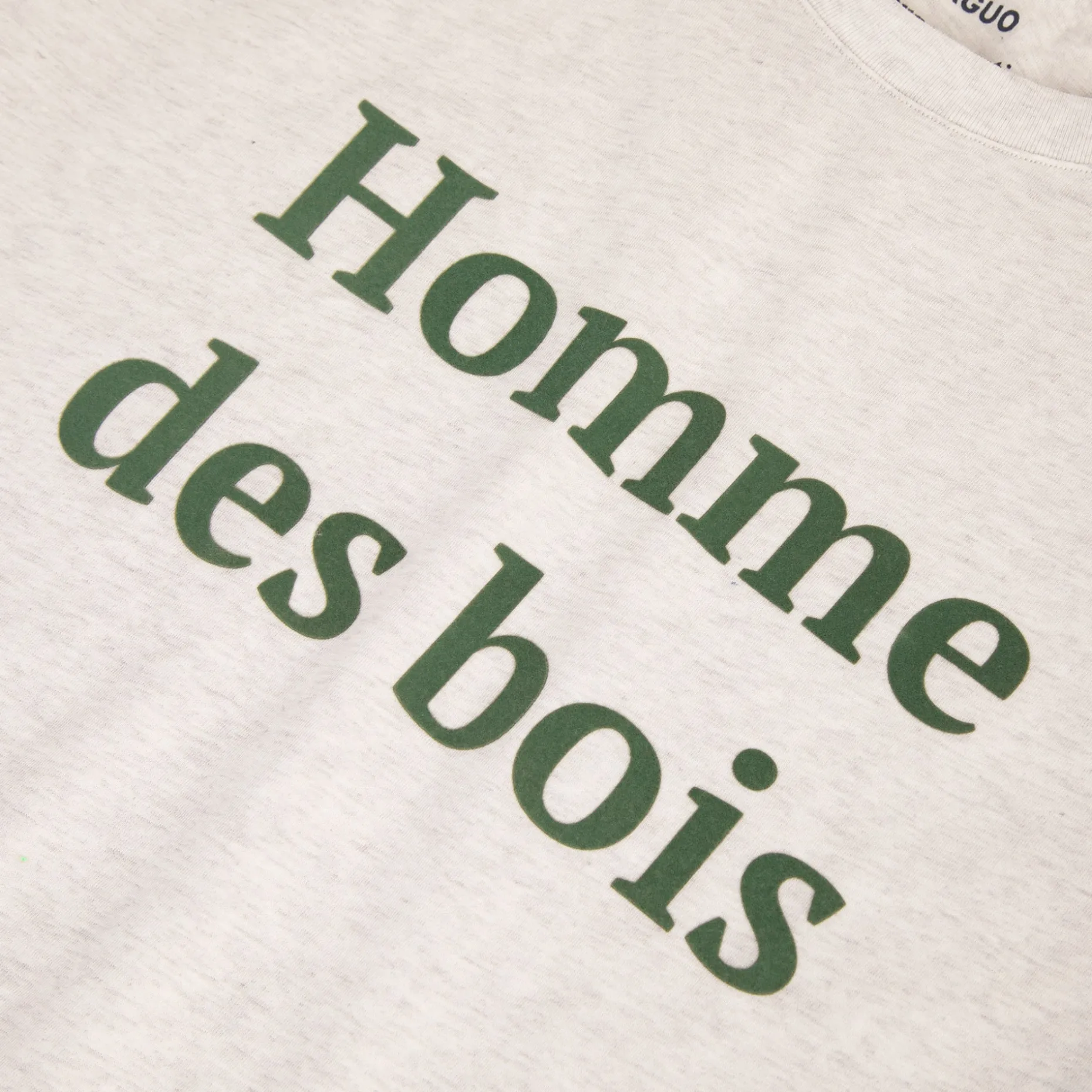 T-Shirt Beige "Homme Des Bois"