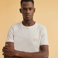 T-Shirt Col Rond Beige Velo