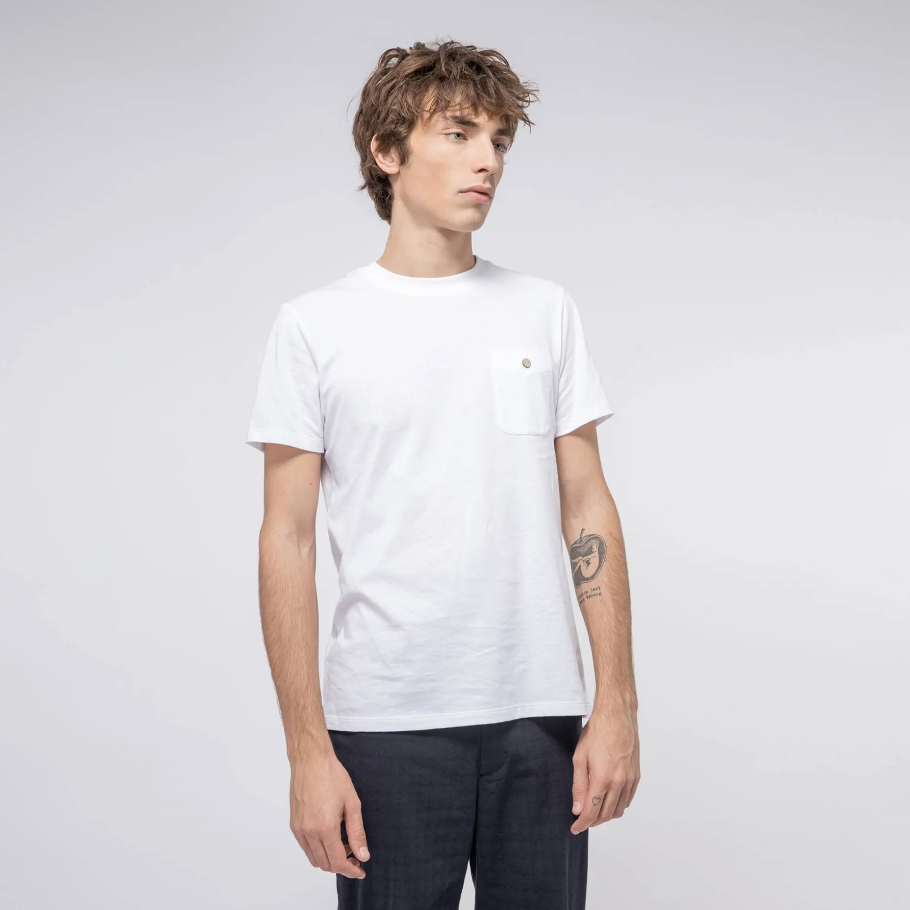 T-Shirt Col Rond Blanc