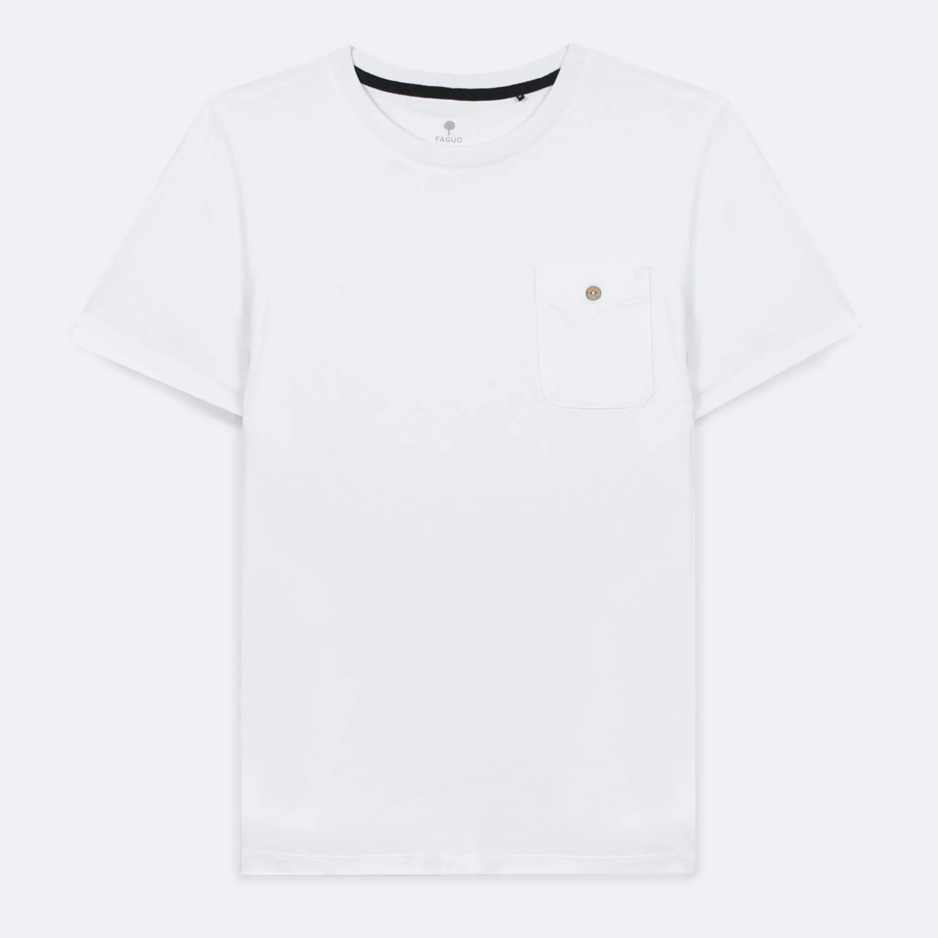 T-Shirt Col Rond Blanc