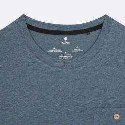 T-Shirt Col Rond Bleu Chine