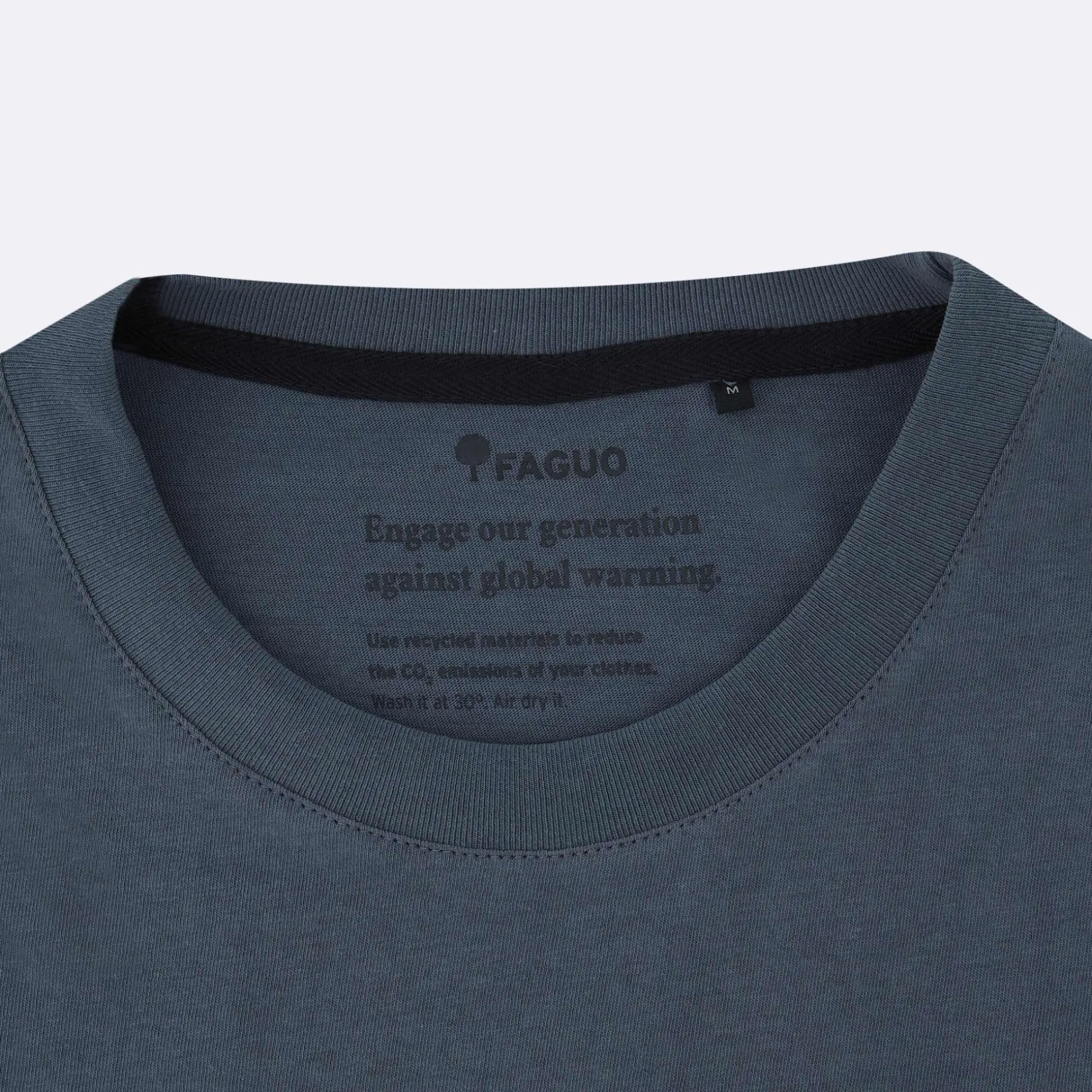 T-Shirt Col Rond Bleu Delave Pura Vida