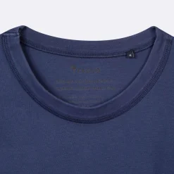 T-Shirt Col Rond Bleu Indigo