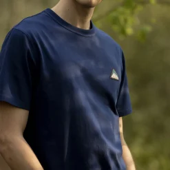 T-Shirt Col Rond Bleu Indigo