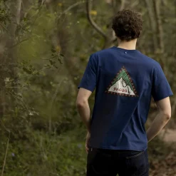 T-Shirt Col Rond Bleu Indigo