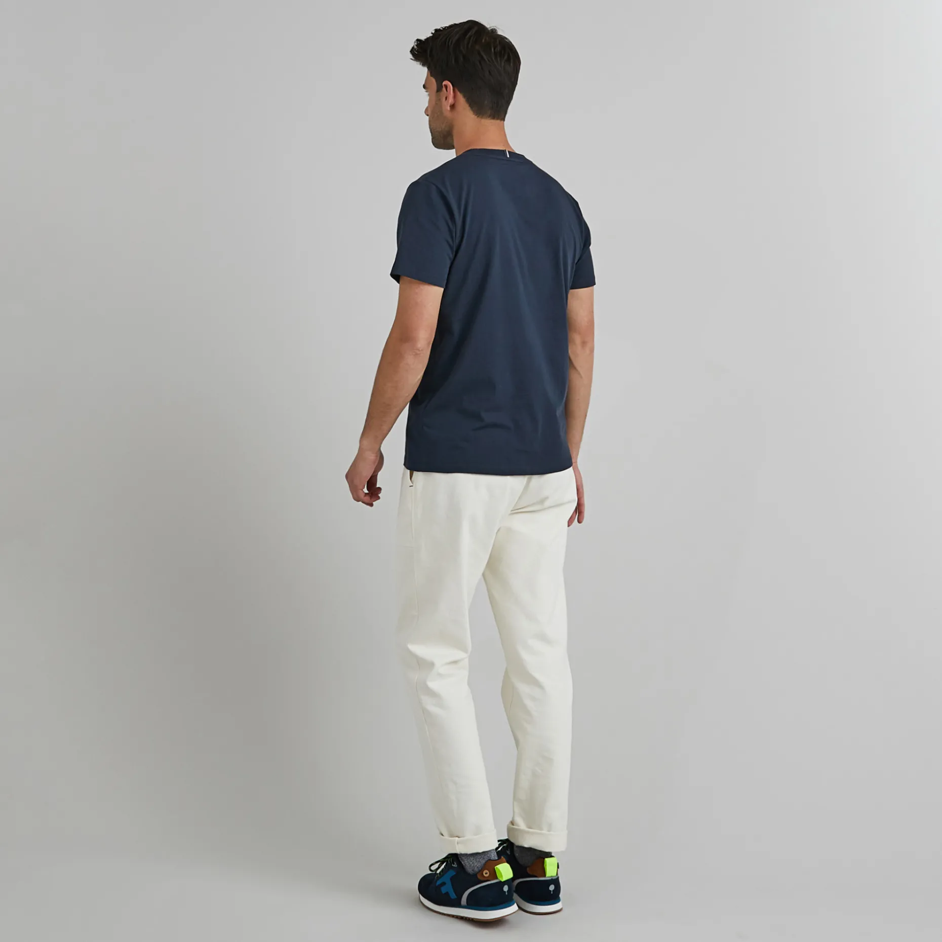 T-Shirt Col Rond Bleu Marine J'Aime Mon Velo