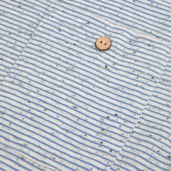 T-Shirt Col Rond Ecru & Bleu Clair