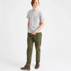 T-Shirt Col Rond Gris Chine Grimpeur