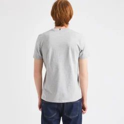 T-Shirt Col Rond Gris Chine Homme Des Bois