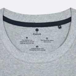 T-Shirt Col Rond Gris Chine Homme Des Bois