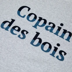 T-Shirt Col Rond Gris Chine Homme Des Bois