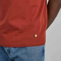 T-Shirt Col Rond Rouge