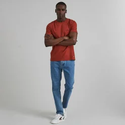 T-Shirt Col Rond Rouge