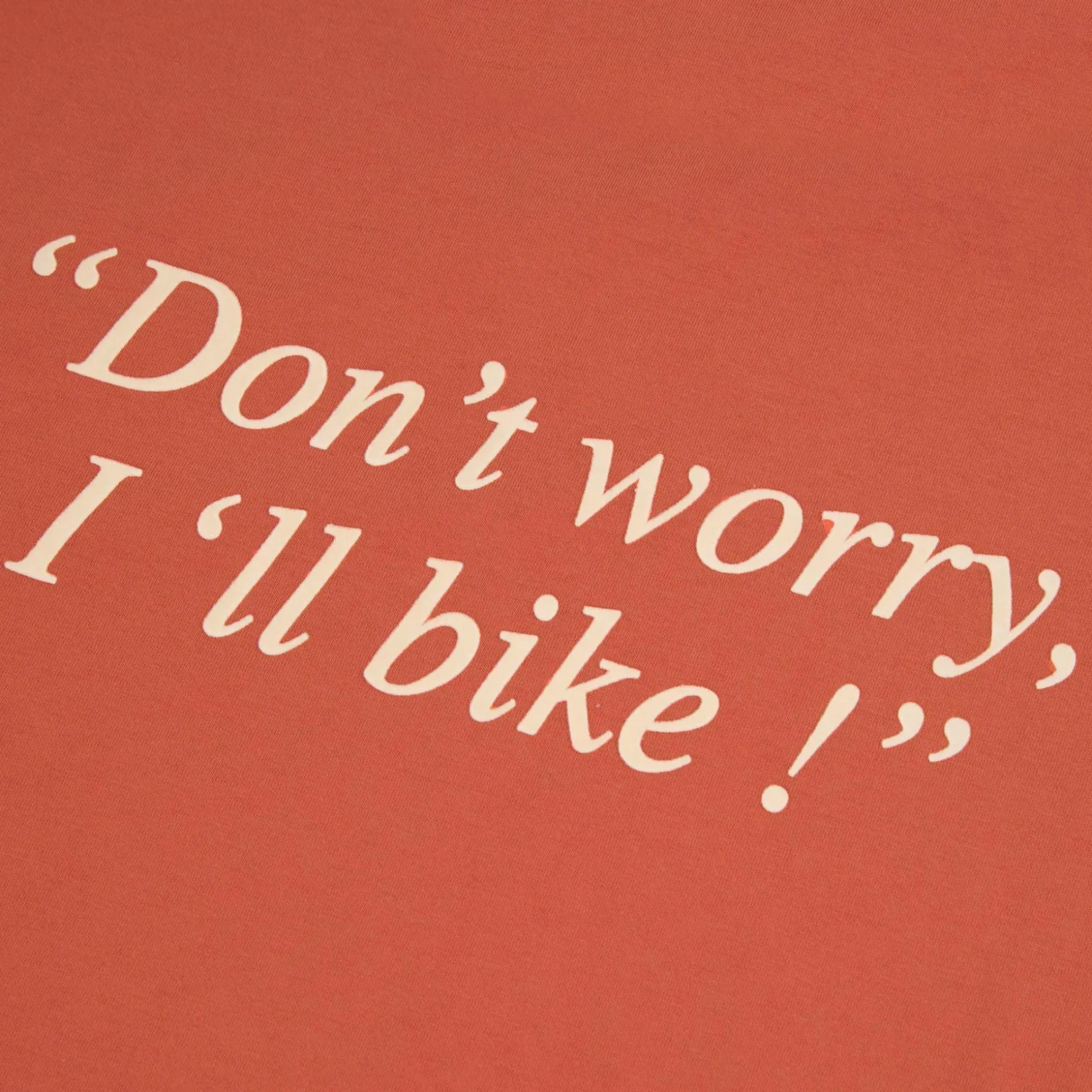 T-Shirt Col Rond Terracotta Yes