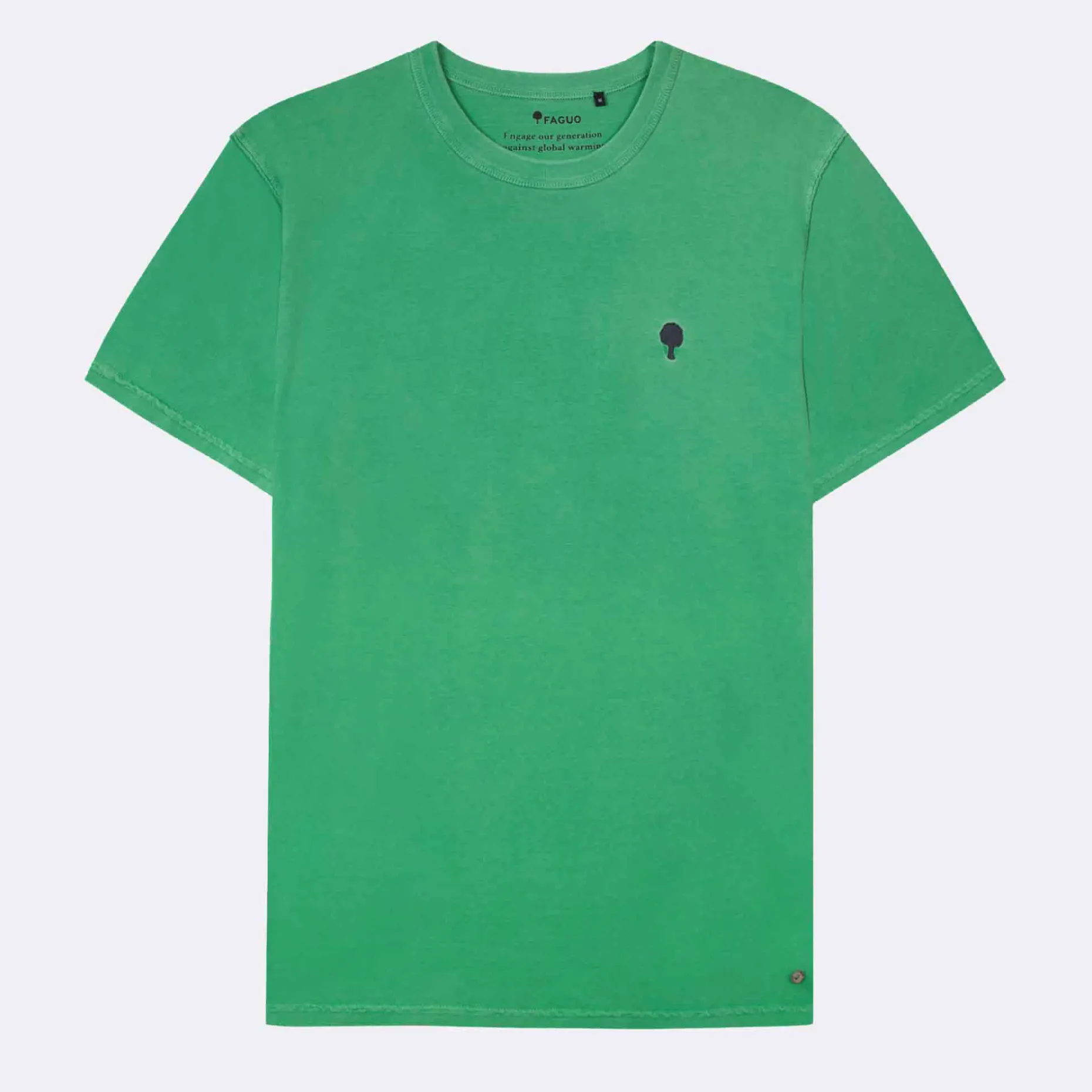 T-Shirt Col Rond Vert