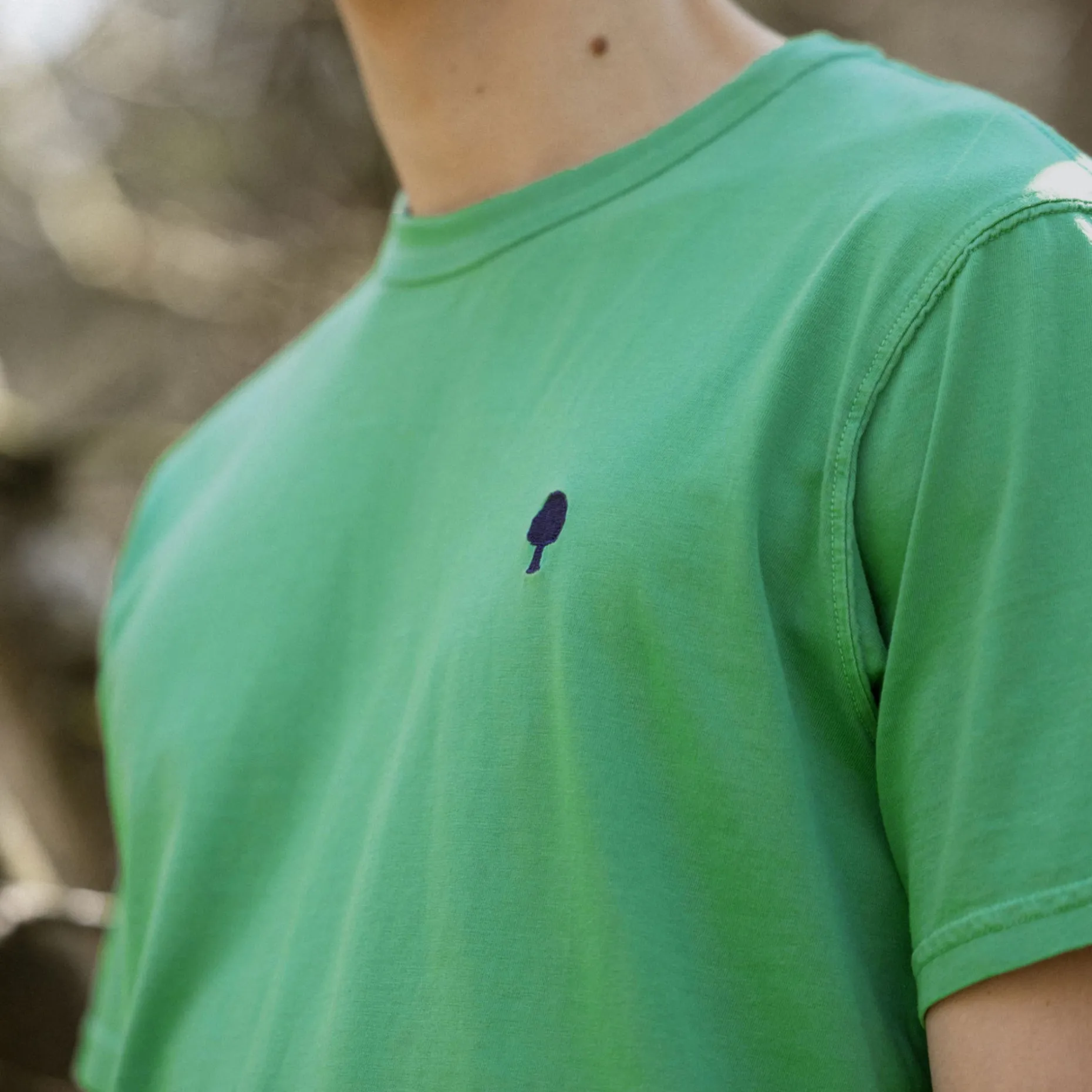 T-Shirt Col Rond Vert