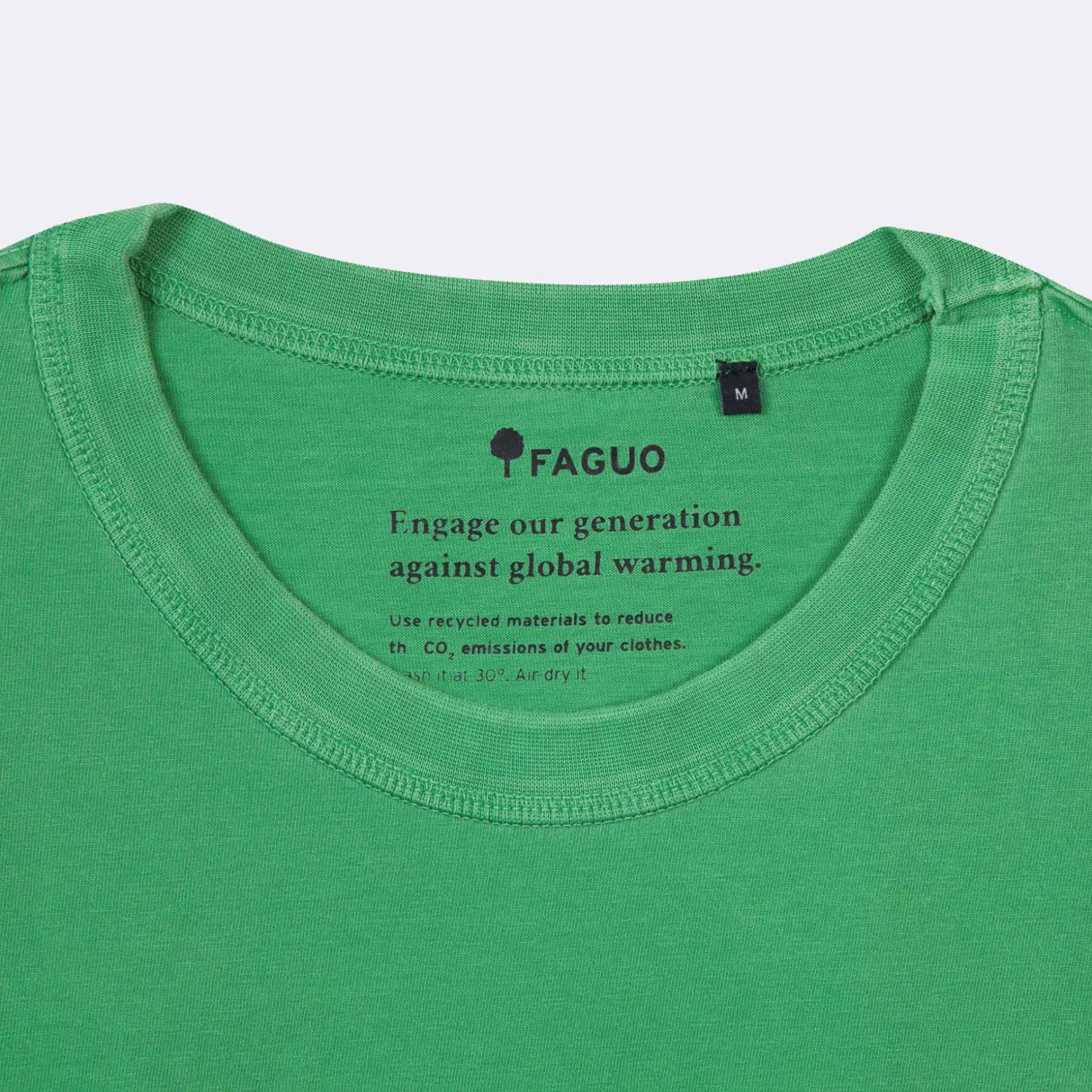 T-Shirt Col Rond Vert
