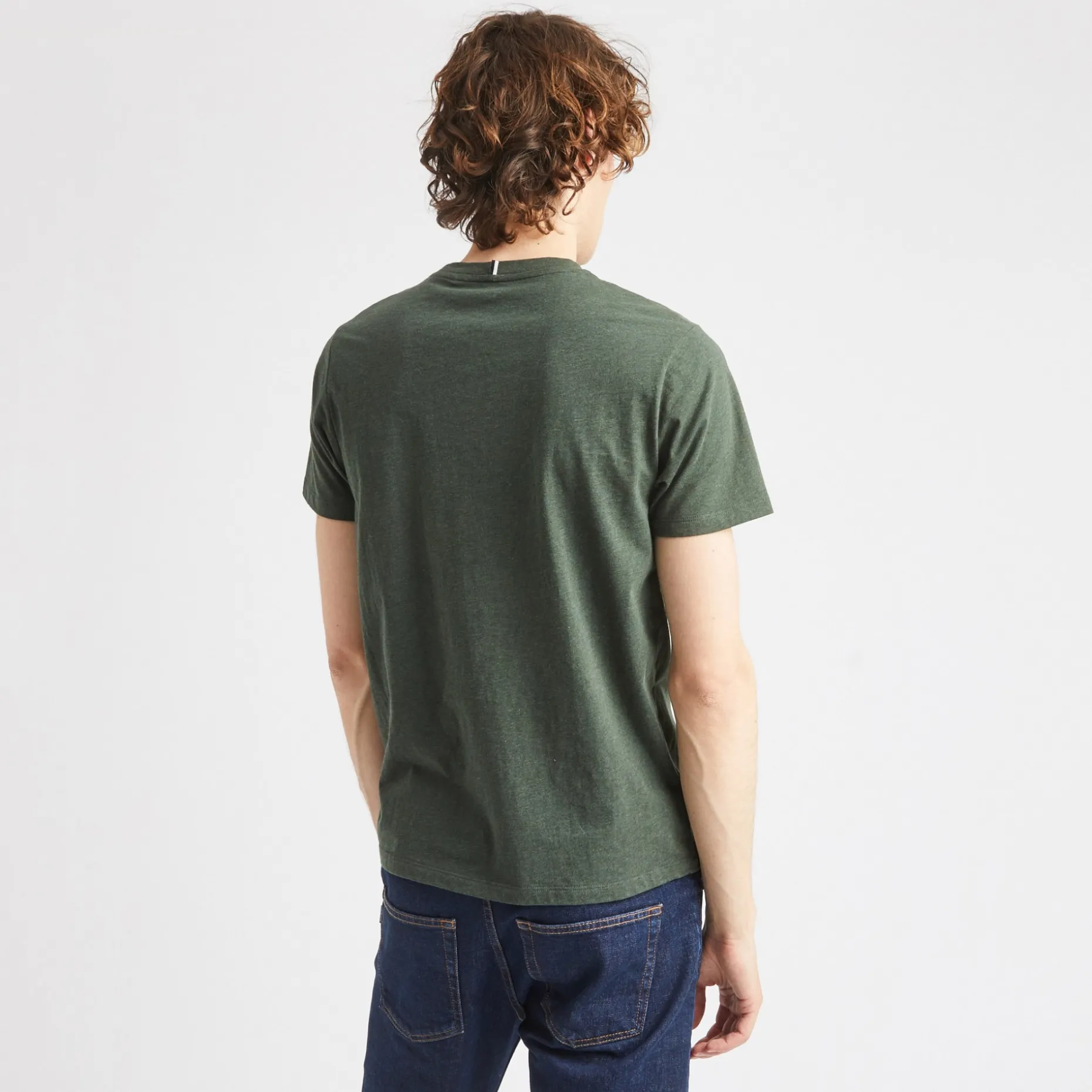 T-Shirt Col Rond Vert