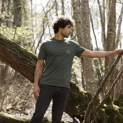 T-Shirt Col Rond Vert Fonce Into The Woods