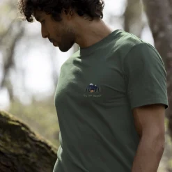 T-Shirt Col Rond Vert Fonce Into The Woods