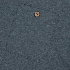 T-Shirt Manches Longues Bleu Gris