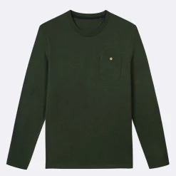 T-Shirt Manches Longues Vert Fonce