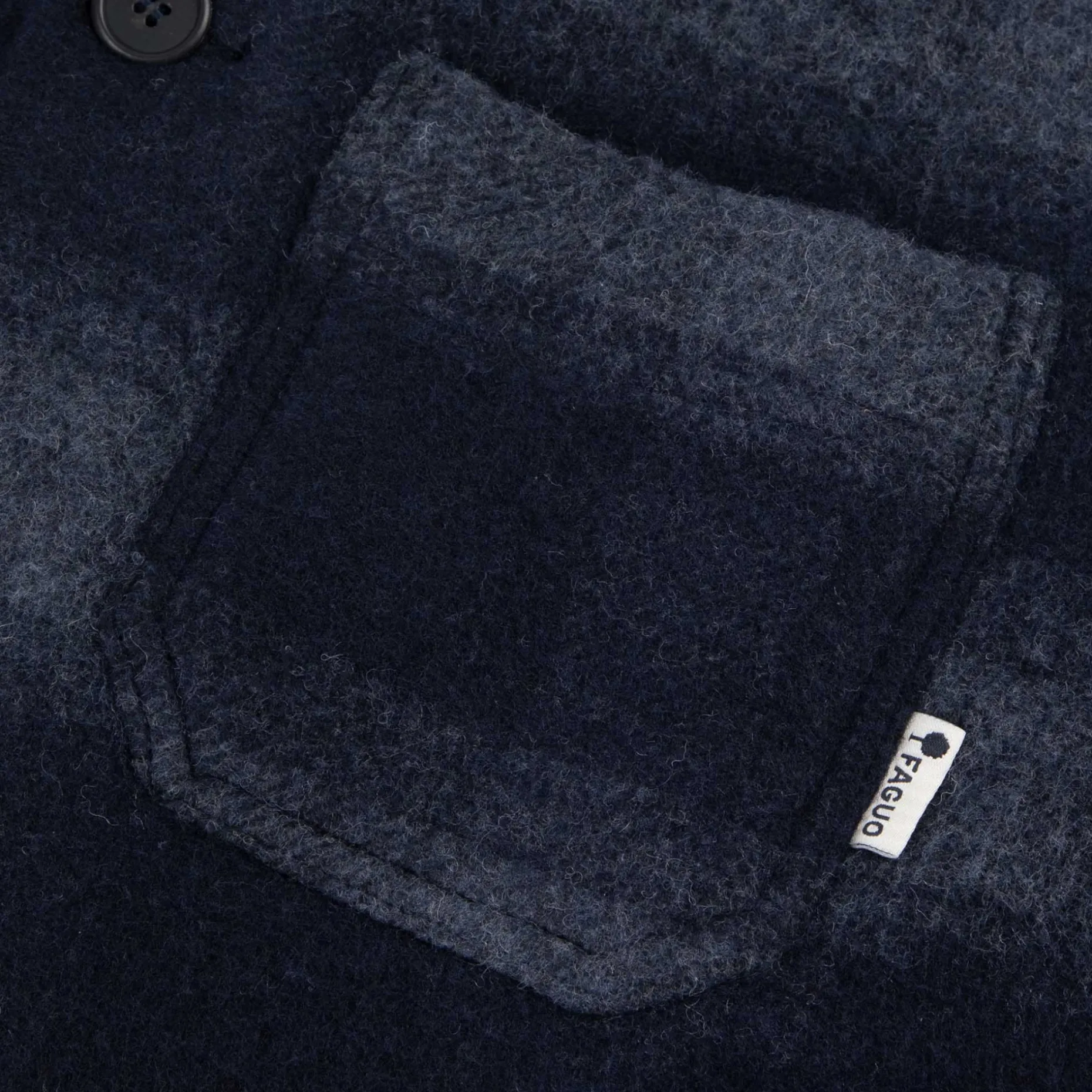 Veste A Boutons Bleu Marine