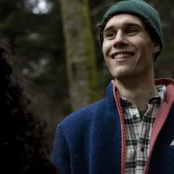 Veste Sherpa Bleu Indigo